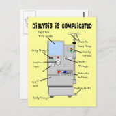 Dialyse-/Tech Funny-cadeautjes Briefkaart (Voorkant / Achterkant)