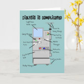 Dialyse-/Tech Funny-cadeautjes Kaart (Gele Bloem)