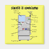 Dialyse-/Tech Funny-cadeautjes Magneet (Voorkant)