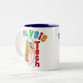 Dialyse Tech Gifts Tweekleurige Koffiemok (Voorkant links)