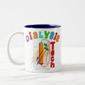 Dialyse Tech Gifts Tweekleurige Koffiemok (Links)