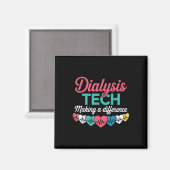 Dialyse Tech Maakt Een Verschil Technicus Hart Magneet (Voorkant / Achterkant)