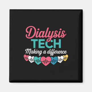 Dialyse Tech Maakt Een Verschil Technicus Hart Magneet