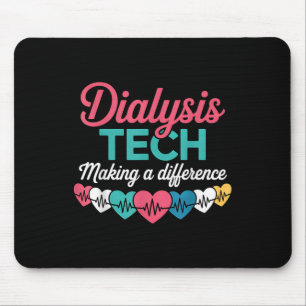 Dialyse Tech Maakt Een Verschil Technicus Hart Muismat