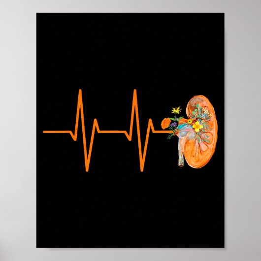 Dialyse Tech Nefrologie Verpleegkundige Nier Harts Poster (Voorkant)
