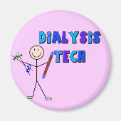 Dialyse Tech STICK MAN Design Magneet (Voorkant)