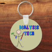 Dialyse Tech STICK MAN Design Sleutelhanger (Voorkant)