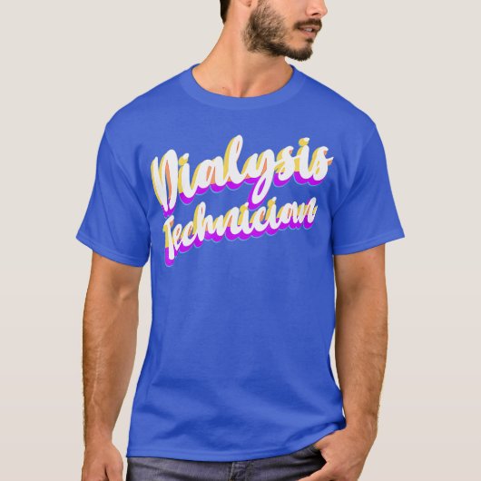 Dialyse technicus bestudeert nefrologie t-shirt (Voorkant)