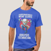 Dialyse Technicus Draag Nefrologie Tech T-shirt (Voorkant)