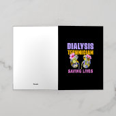 Dialyse technicus geschenken - Nefroloog shirt Folie Wenskaart (Buiten Laag)