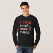 Dialyse-technicus: ik hou mensen voor een leven t-shirt (Voorkant volledig)