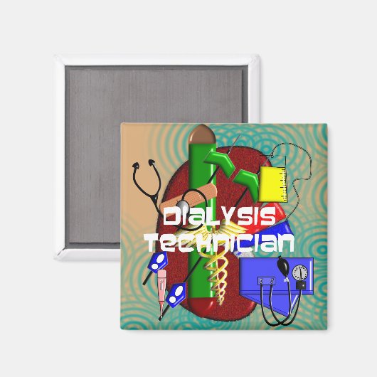 Dialyse-technicus Kunstgeschenken Magneet (Voorkant / Achterkant)