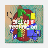 Dialyse-technicus Kunstgeschenken Magneet (Voorkant)