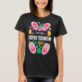 Dialyse Technicus leraar Bunny Paasdag Rabbi T-shirt (Voorkant)