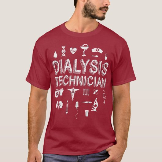 Dialyse Technicus Life Job Nefrology Tech T-shirt (Voorkant)
