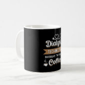 Dialyse-technicus met droge koffie-nefrologie koffiemok (Voorkant links)