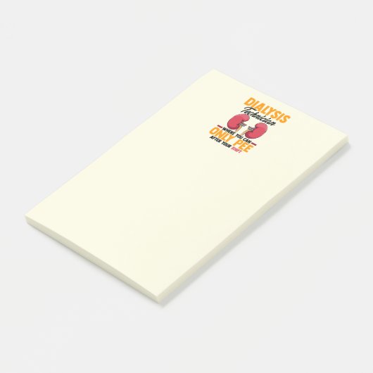 Dialyse Technicus Nefrologie Nieren Post-it® Notes (Schuin)