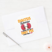 Dialyse Technicus Nefrologie Nieren Ronde Sticker (Envelop)