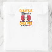Dialyse Technicus Nefrologie Nieren Ronde Sticker (Tas)