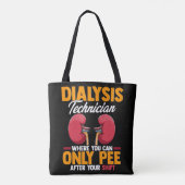 Dialyse Technicus Nefrologie Nieren Tote Bag (Achterkant)