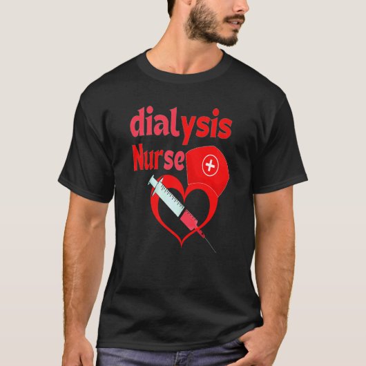 Dialyse Technicus Nefrologie verpleegkunde 1 T-shirt (Voorkant)