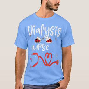 Dialyse Technicus Nephrology Neurse Kerstmis 202 T-shirt