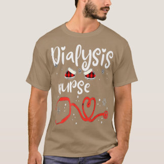 Dialyse Technicus Nephrology Neurse Kerstmis 202 T-shirt