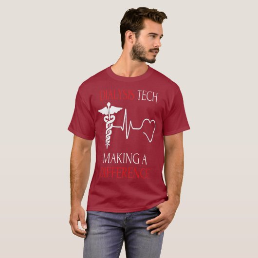 Dialyse Technicus Nephrology Tech T-shirt (Voorkant volledig)