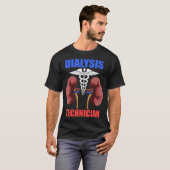 Dialyse Technicus Nieren Nefrologie Tech T-shirt (Voorkant volledig)