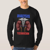 Dialyse Technicus Nieren Nefrologie Tech T-shirt (Voorkant)