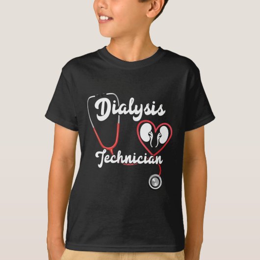 Dialyse Technicus Niernierfalen Technische verplee T-shirt (Voorkant)