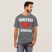 Dialyse Technicus Paar Nefrologie Tech T-shirt (Voorkant volledig)