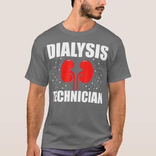 Dialyse Technicus Paar Nefrologie Tech T-shirt (Voorkant)