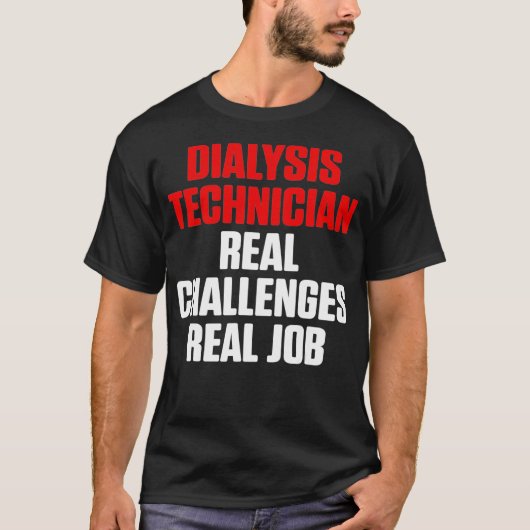 Dialyse Technicus Real Job Nefrologie Tech T-shirt (Voorkant)