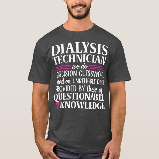 Dialyse-technicus Tech Kidney Nephrology Funny T-shirt (Voorkant)