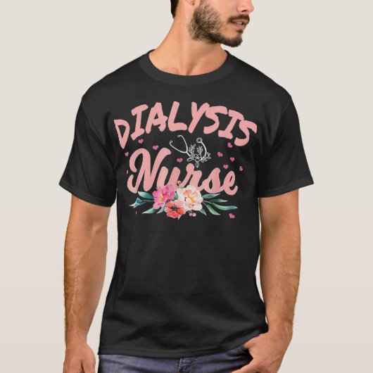Dialyse Technicus Verpleegkundige - Nierhartslag _ T-shirt (Voorkant)