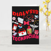 Dialyse Technicus Verpleegster Baan Gereedschap Va Kaart (Gele Bloem)