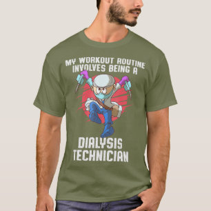 Dialyse Technicus Workout Nefrologie Tech T-shirt