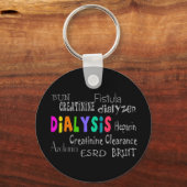 Dialyse Terminology Gifts T-Shirt Sleutelhanger (Voorkant)