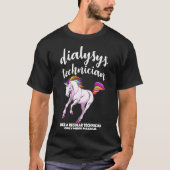 Dialyse Unicorn Shirten Patiëntenverpleegkundige N T-shirt (Voorkant)