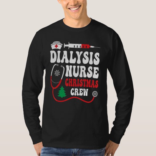 Dialyse van kerst Dialyse Nefrologie T-shirt (Voorkant)