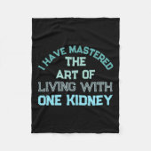 Dialyse van nierorgaandonor Nierziekte Fleece Deken (Voorkant)