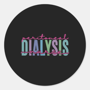 Dialyse Verpleegkundige Nierziekte Plezier Verplee Ronde Sticker