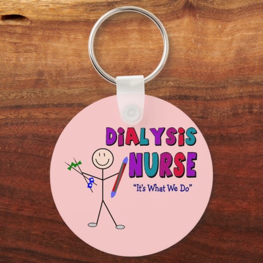 Dialyse Verpleegkundigen Aantekening Ontwerp Sleutelhanger (Voorkant)