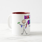 Dialyse Verpleegkundigen Aantekening Ontwerp Tweekleurige Koffiemok (Voorkant links)