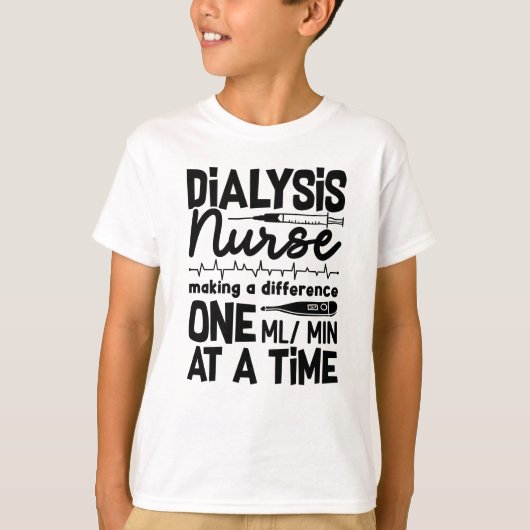 Dialyse Verpleegkundigen Dialyse Tech Nefrologie T-shirt (Voorkant)