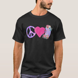 Dialyse Verpleegster Nier Liefde Vrede Hemodialyse T-shirt
