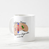 Dialyse Verpleegster "wanneer uw nieren stoppen" Koffiemok (Voorkant links)