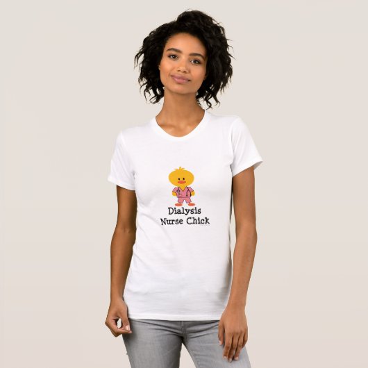 Dialyse Zenuwen Chick Scoop Neck T-shirt (Voorkant volledig)