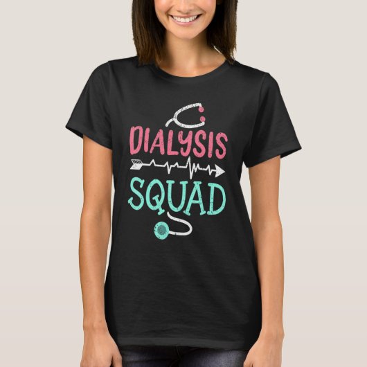Dialyse Zenuwnefrologie Technicus T-shirt (Voorkant)